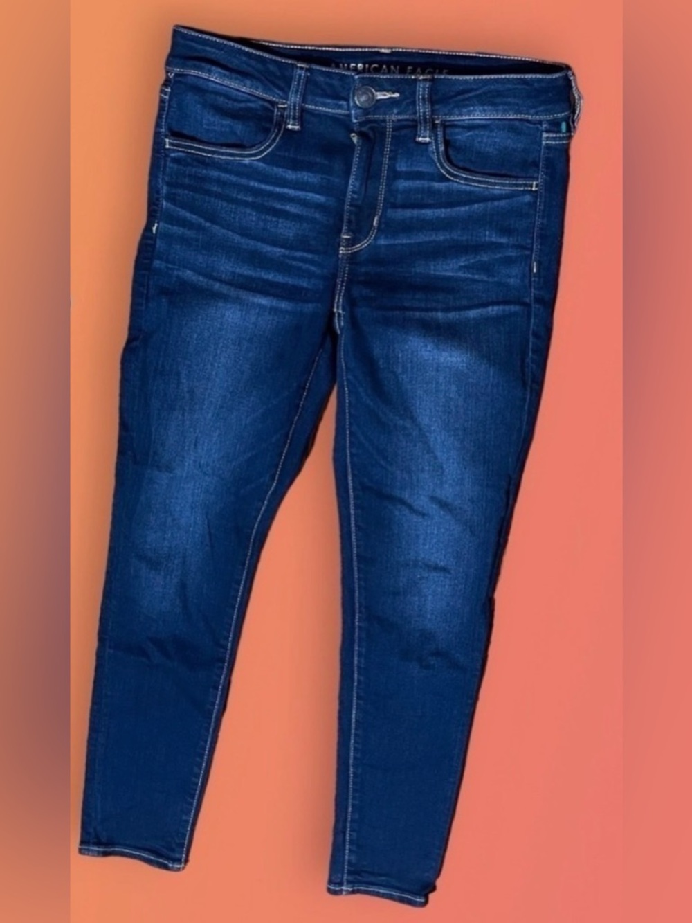 American Eagle Outfitters Next Level Stretch Hi-Rise Jegging Dark Wash Size 4